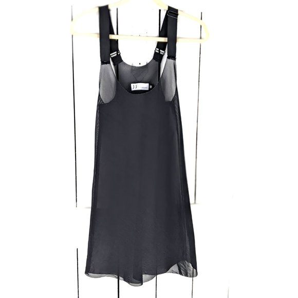 JJ by Julie Haus sheer black stretch mesh net teddy lingerie slip negligee - Picture 6 of 8